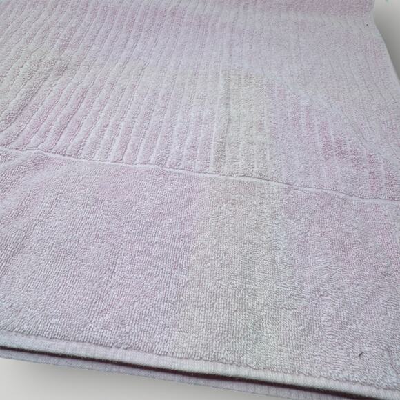 Vintage Towel Wamsutta Heritage Made in USA Cotton Blend Pink Sculpted Ribbed - Picture 4 of 4